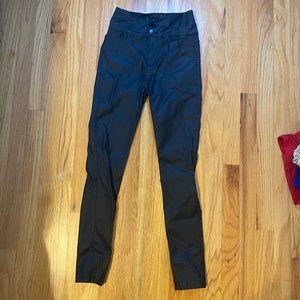 Women's Fitted Leather Pants